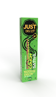 JustDelta10 Disposable Vape 1600mg 2ml Strawberry Cough