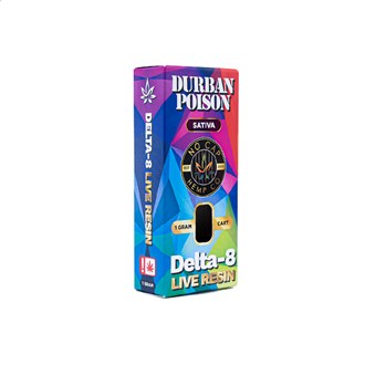 D8 Live Resin Cartridge Durban Poison 1 Gram