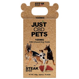 Just CBD 100 MG Steak Bites Dog Treats