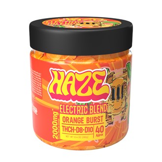 Haze Sativa Electric Blend  Orange Burst 2000mg Gummy 