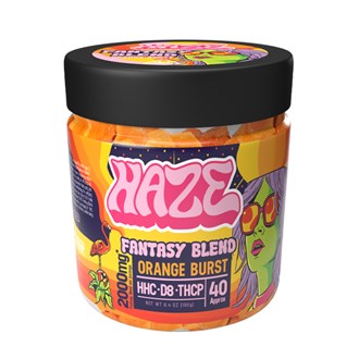 Haze Hybrid Fantasy Blend Orange Burst 2000 mg Gummy 