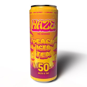 HAZE Peach Iced Tea 50mg per can 24 COUNT CASE