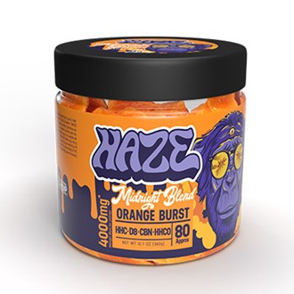 Haze Indica Midnight Blend Orange Burst 4000mg Gummy 