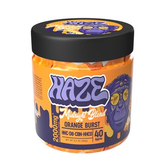 Haze Indica Midnight Blend Orange Burst 2000mg Gummy 