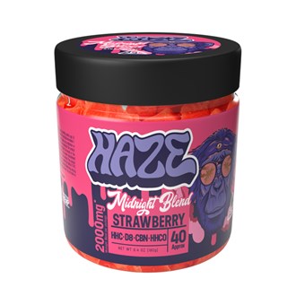 Haze Indica Midnight Blend Strawberry 2000mg Gummy 