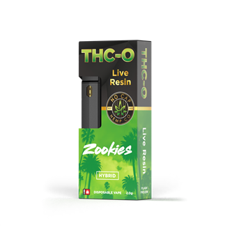 THC-O Live Resin Disposable: Zookies 2g